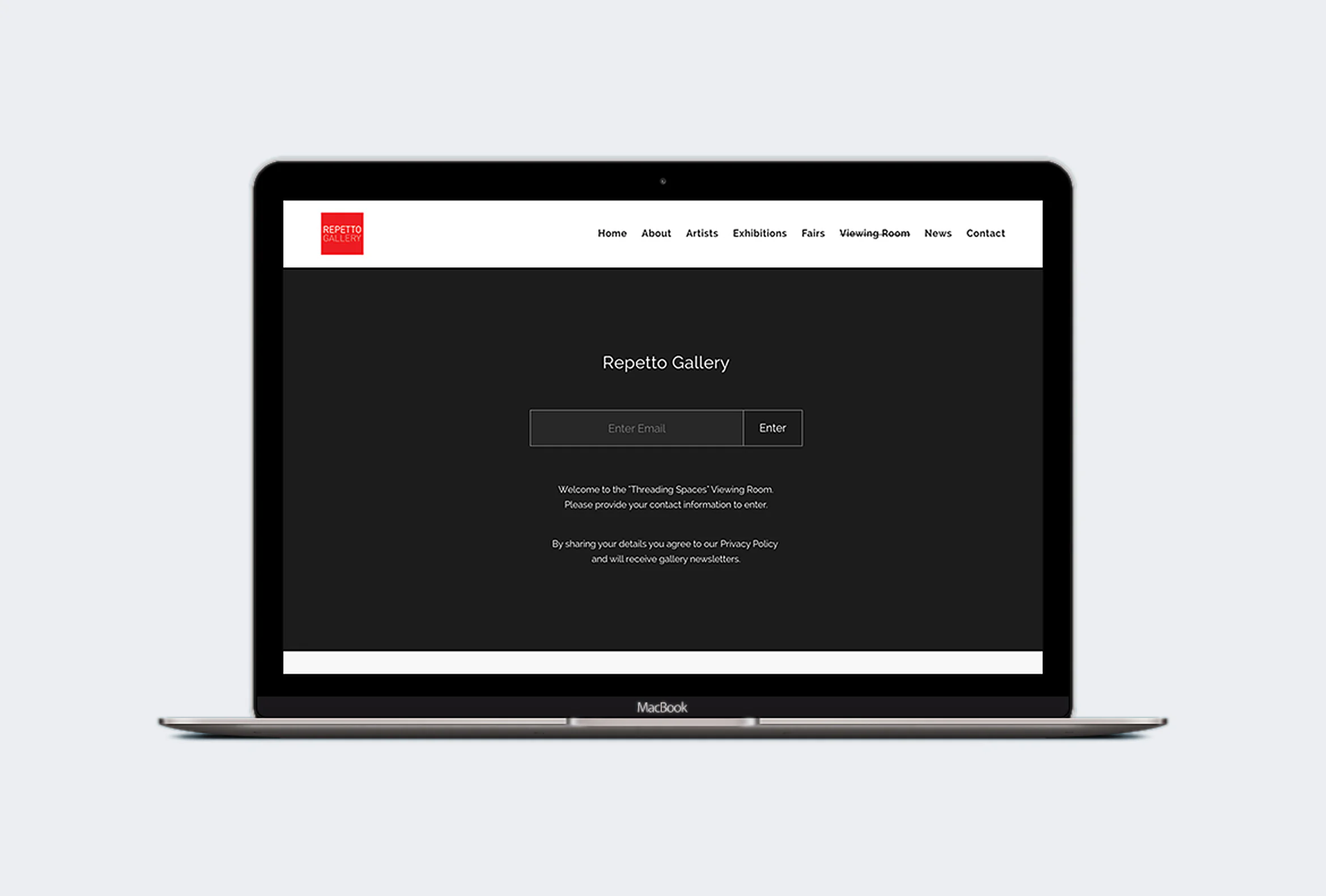 Repetto Gallery Redesign