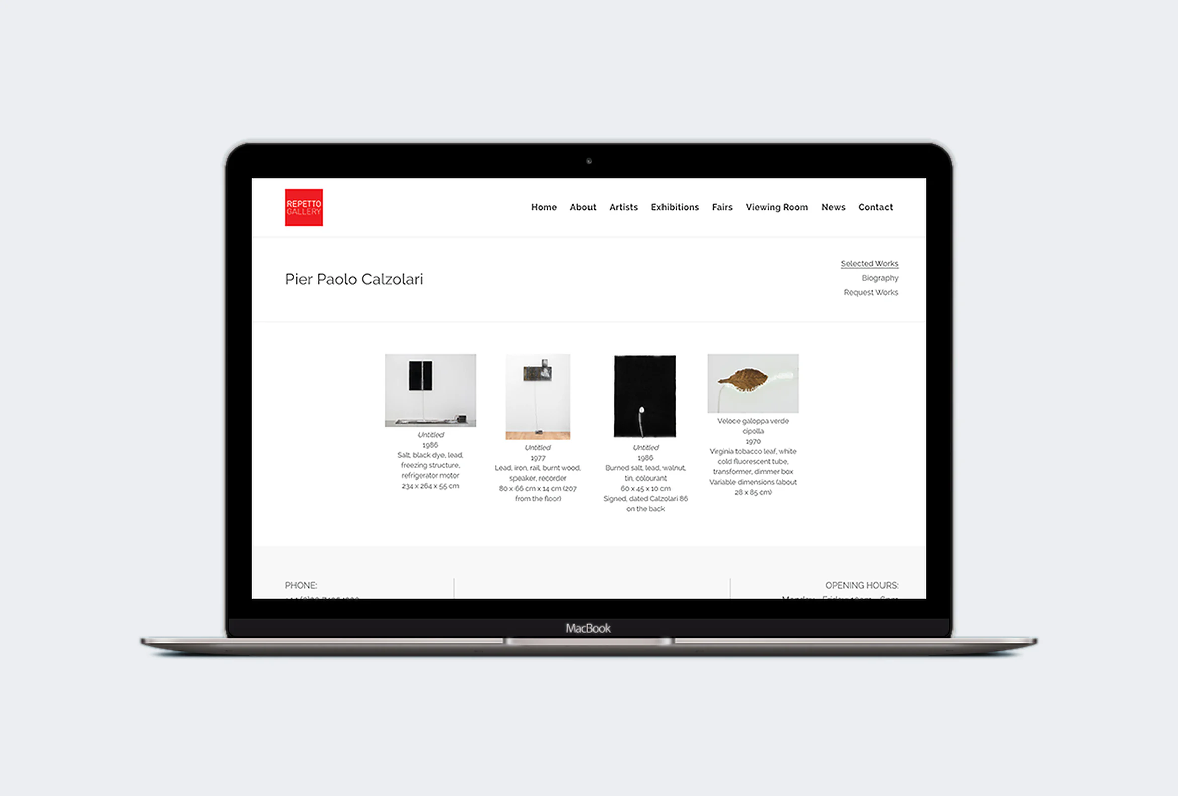 Repetto Gallery Redesign