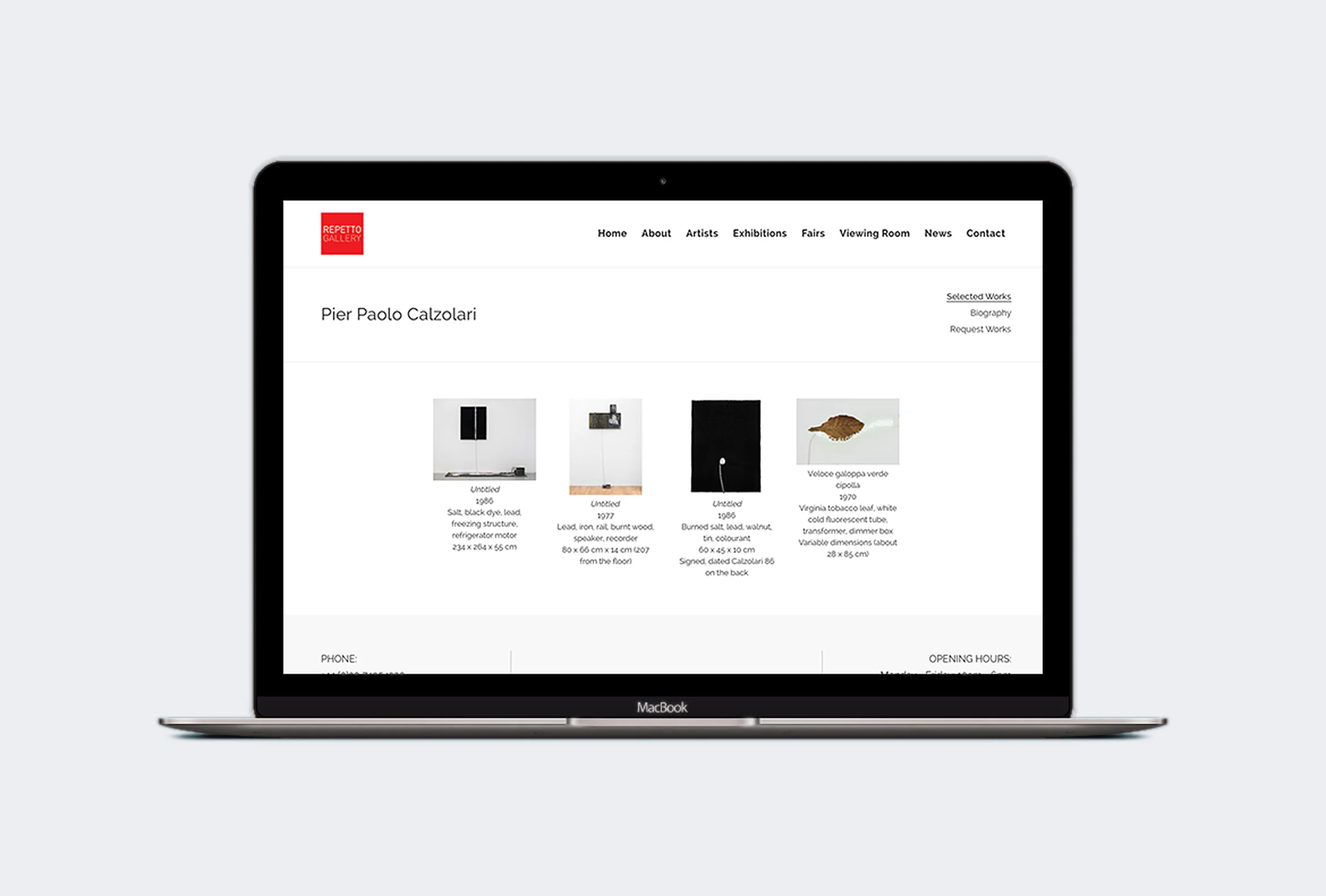 Repetto Gallery Redesign