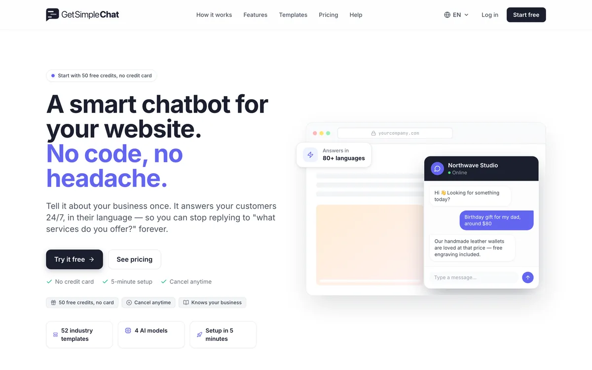 Get Simple Chat